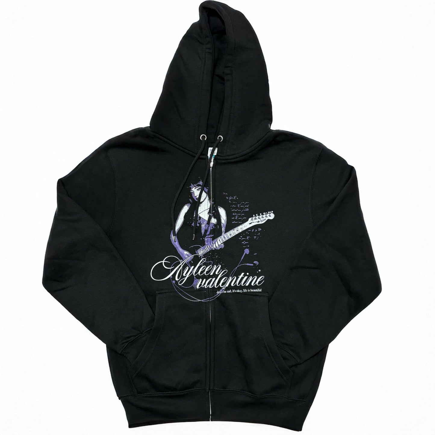 'don't be sad' zip up